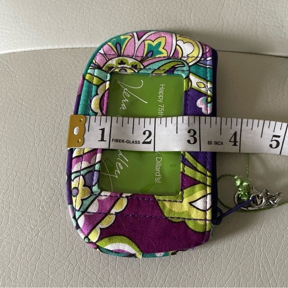 NWT Vera Bradley Clip & Zip Coin Purse Heather retired pattern - Picture 6 of 6